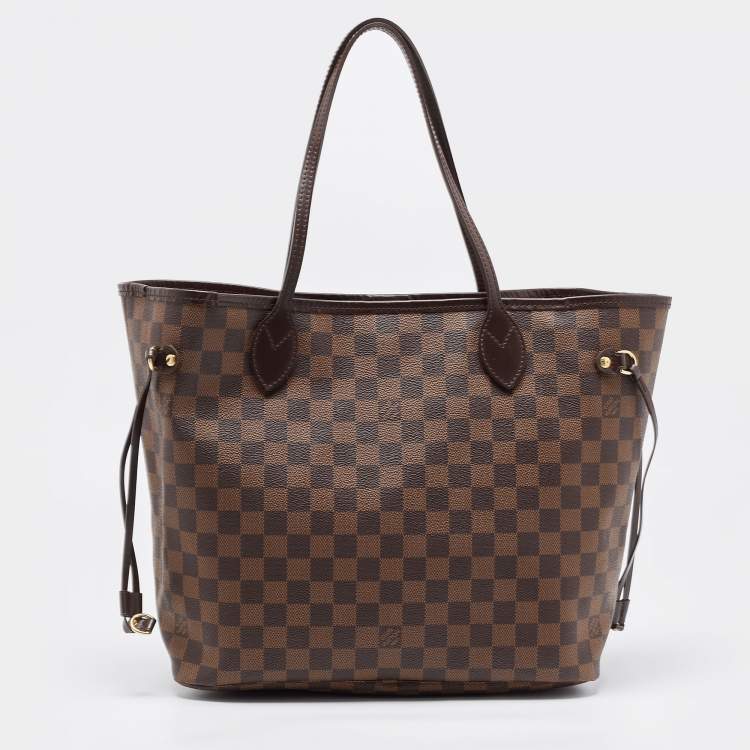 Pre Owned Louis Vuitton Damier Ebene Canvas Neverfull MM Bag