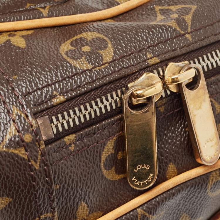 Pre Owned Louis Vuitton Brown Monogram Manhattan PM