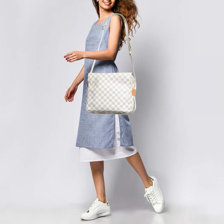 Louis Vuitton Damier Azur Canvas Naviglio Crossbody Bag