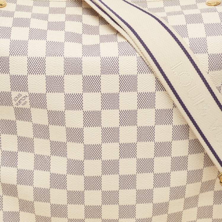 Pre Owned Louis Vuitton Damier Azur Canvas Naviglio Crossbody Bag