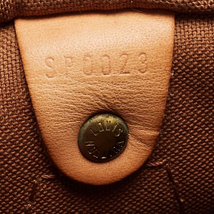 Pre Owned Louis Vuitton Brown Monogram Canvas Speedy 25 Handbag