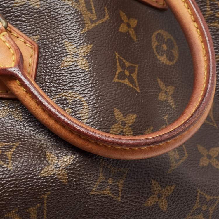 Pre Owned Louis Vuitton Brown Monogram Canvas Speedy 25 Handbag