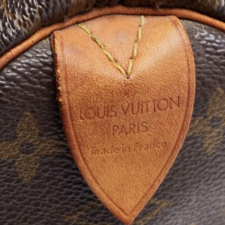 Pre Owned Louis Vuitton Brown Monogram Canvas Speedy 25 Handbag