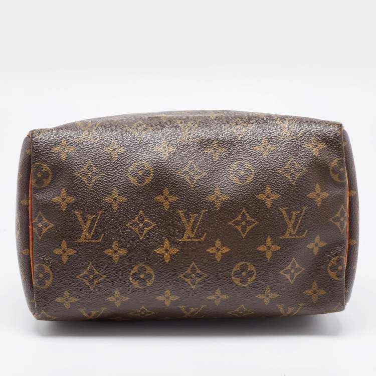 Pre Owned Louis Vuitton Brown Monogram Canvas Speedy 25 Handbag
