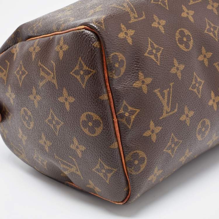 Pre Owned Louis Vuitton Brown Monogram Canvas Speedy 25 Handbag