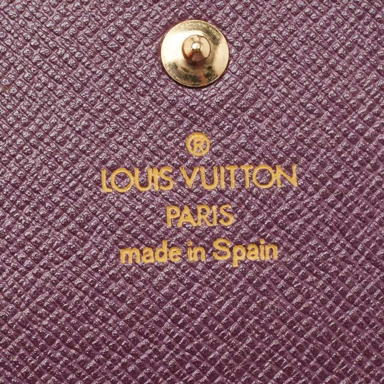 Pre Owned Louis Vuitton Tassel Yellow Epi Leather Porte Tresor International Wallet