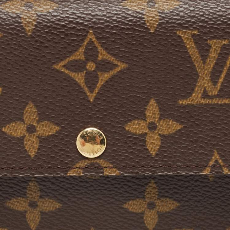 Pre Owned Louis Vuitton Monogram Canvas Sarah Wallet