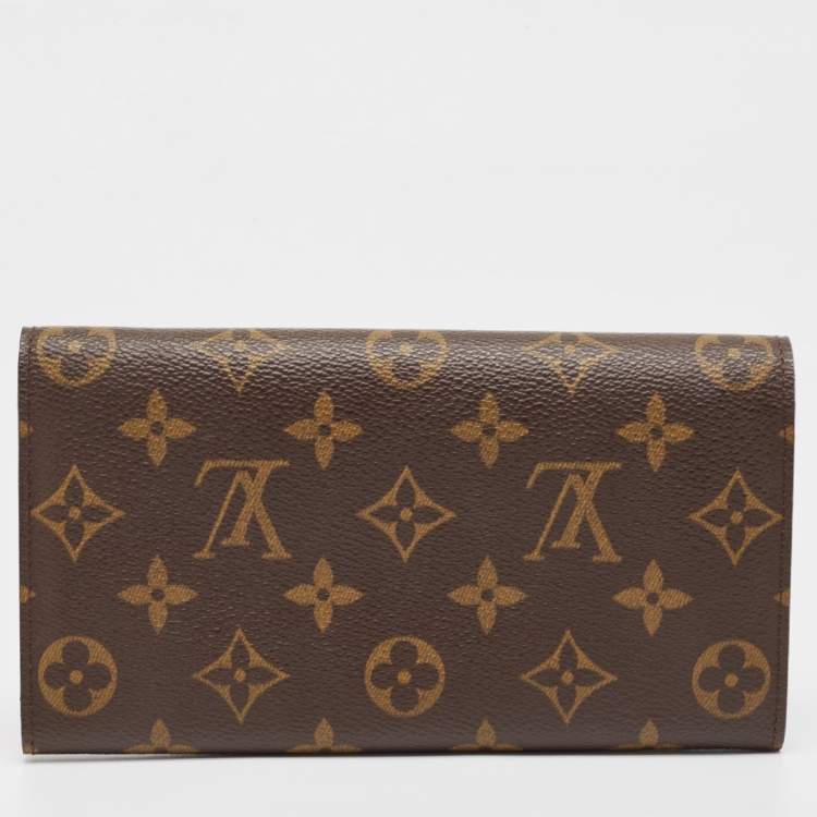 Pre Owned Louis Vuitton Monogram Canvas Sarah Wallet