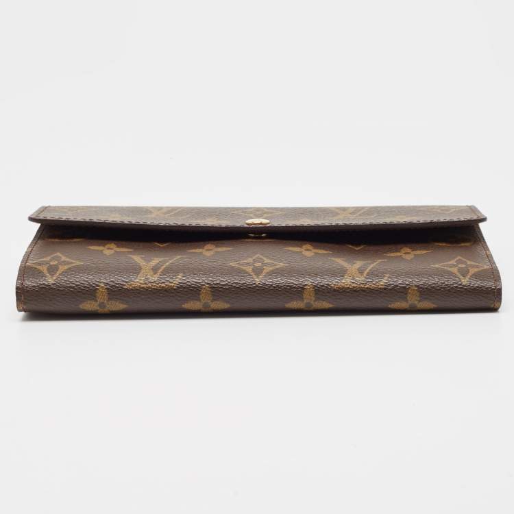 Pre Owned Louis Vuitton Monogram Canvas Sarah Wallet