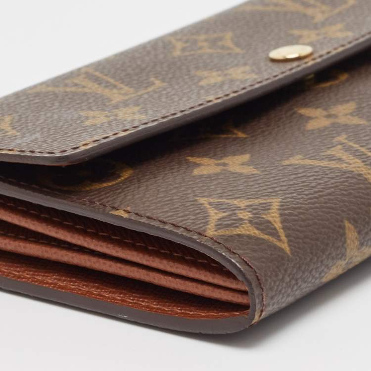 Pre Owned Louis Vuitton Monogram Canvas Sarah Wallet