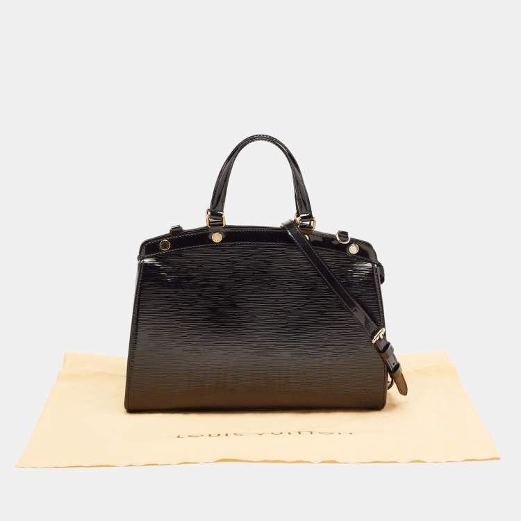 Pre Owned Louis Vuitton Black Electric Epi Leather Brea MM Bag