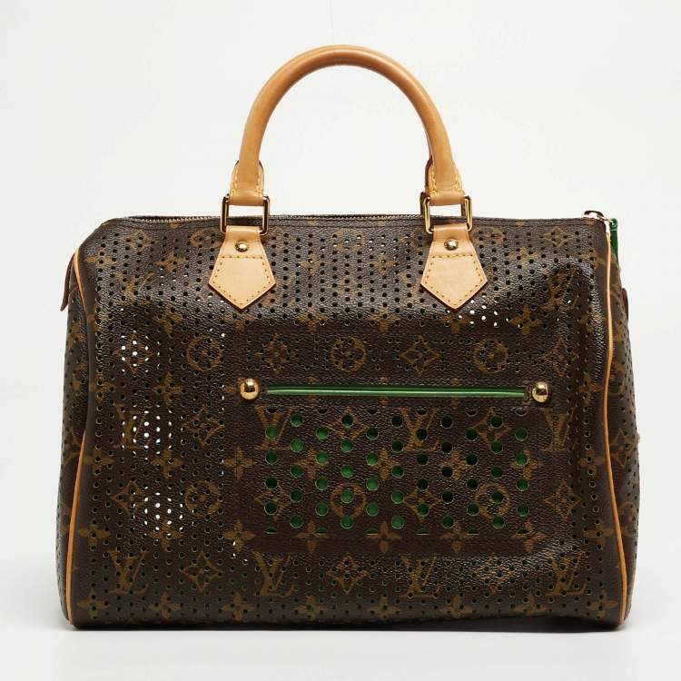 Louis Vuitton Perforated Accessories Monogram Canvas Leather Handbag - 2006  Limited