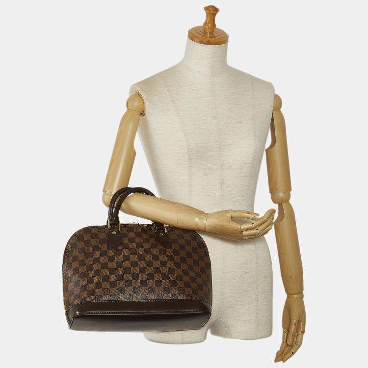 Pre Owned Louis Vuitton Damier Ebene Alma MM