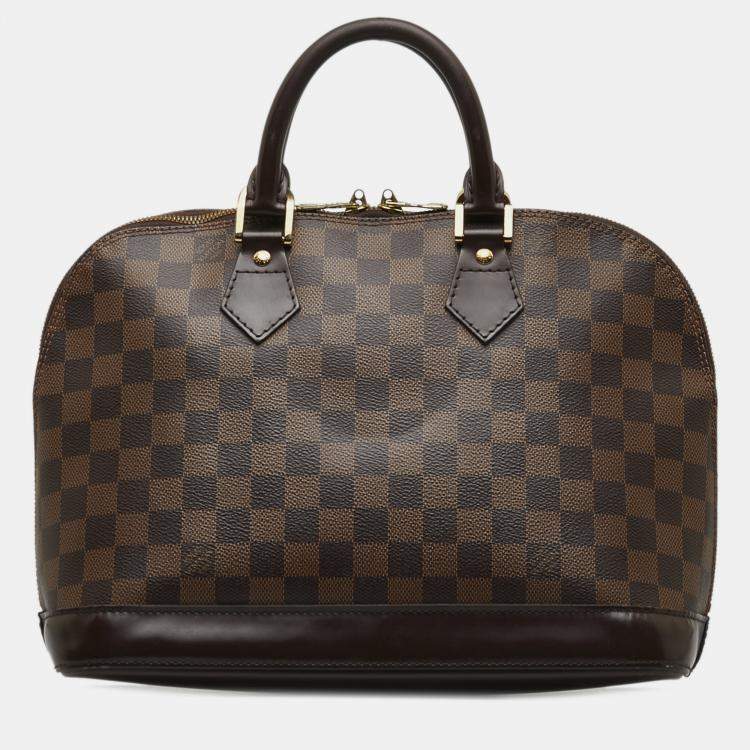 Pre Owned Louis Vuitton Damier Ebene Alma MM