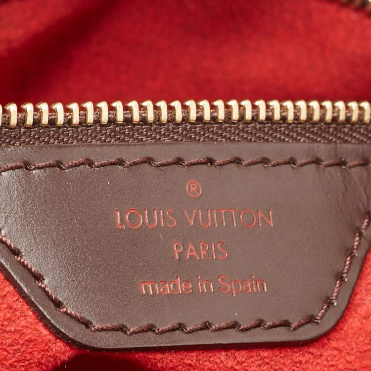 Pre Owned Louis Vuitton Damier Ebene Canvas Hampstead PM Bag