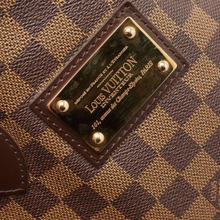Pre Owned Louis Vuitton Damier Ebene Canvas Hampstead PM Bag