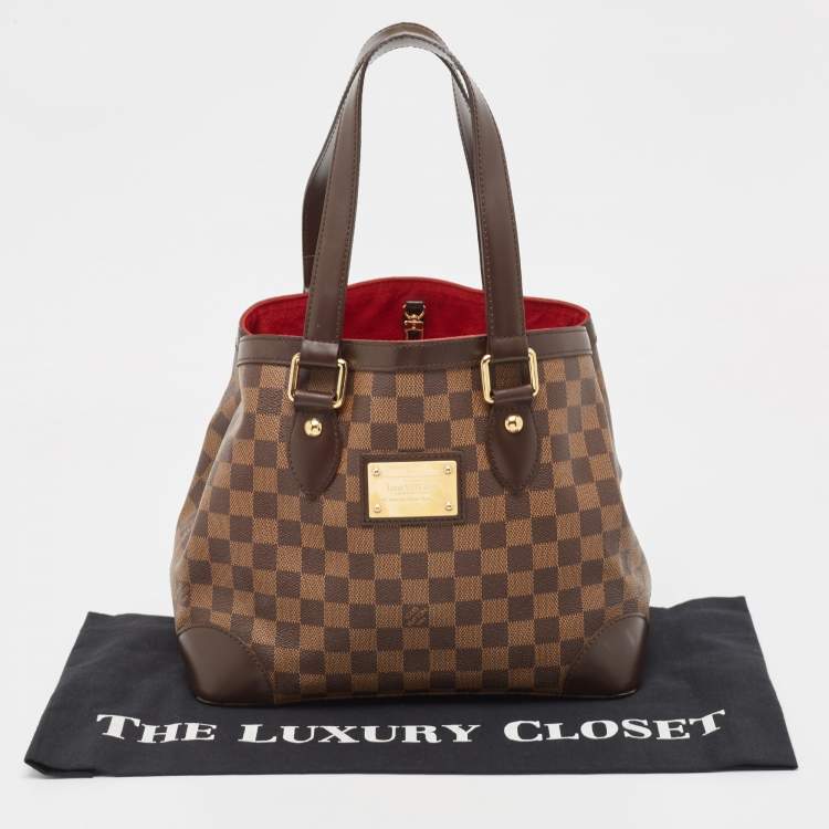 Pre Owned Louis Vuitton Damier Ebene Canvas Hampstead PM Bag