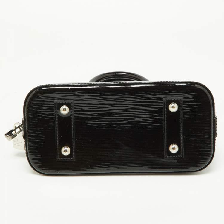 Pre Owned Louis Vuitton Black Electric Epi Leather Alma BB Bag