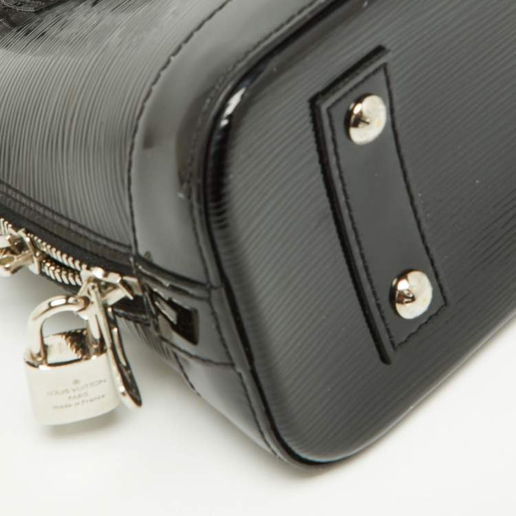 Pre Owned Louis Vuitton Black Electric Epi Leather Alma BB Bag