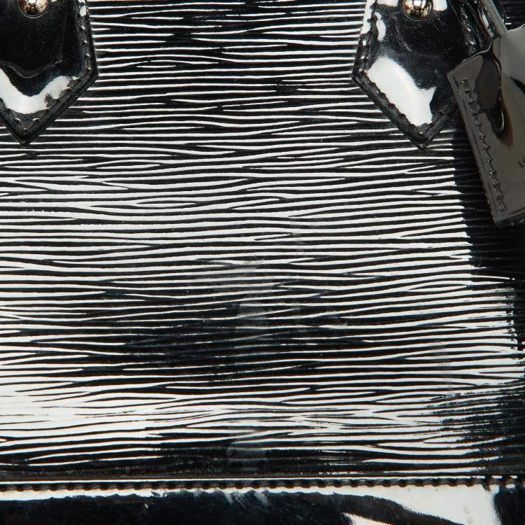 Pre Owned Louis Vuitton Black Electric Epi Leather Alma BB Bag