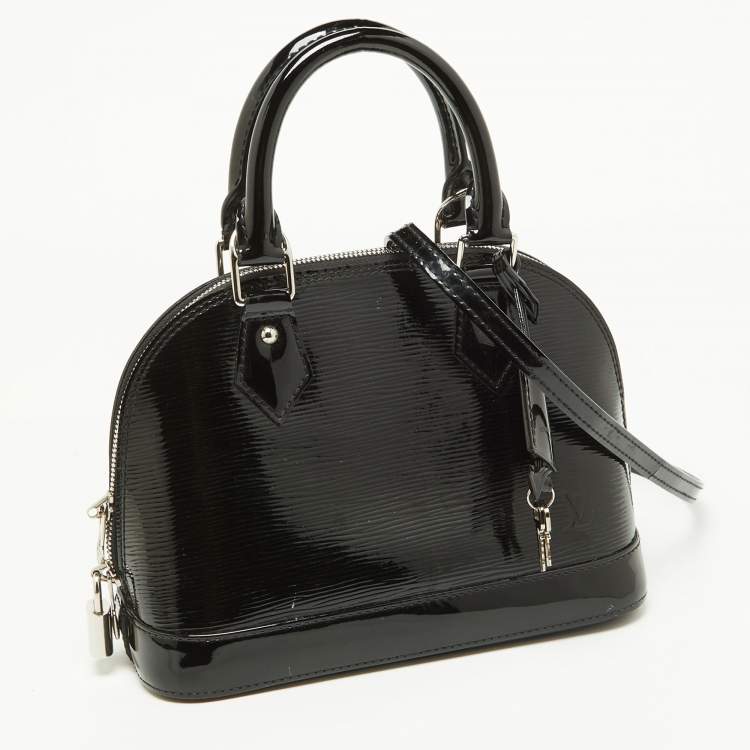 Pre Owned Louis Vuitton Black Electric Epi Leather Alma BB Bag
