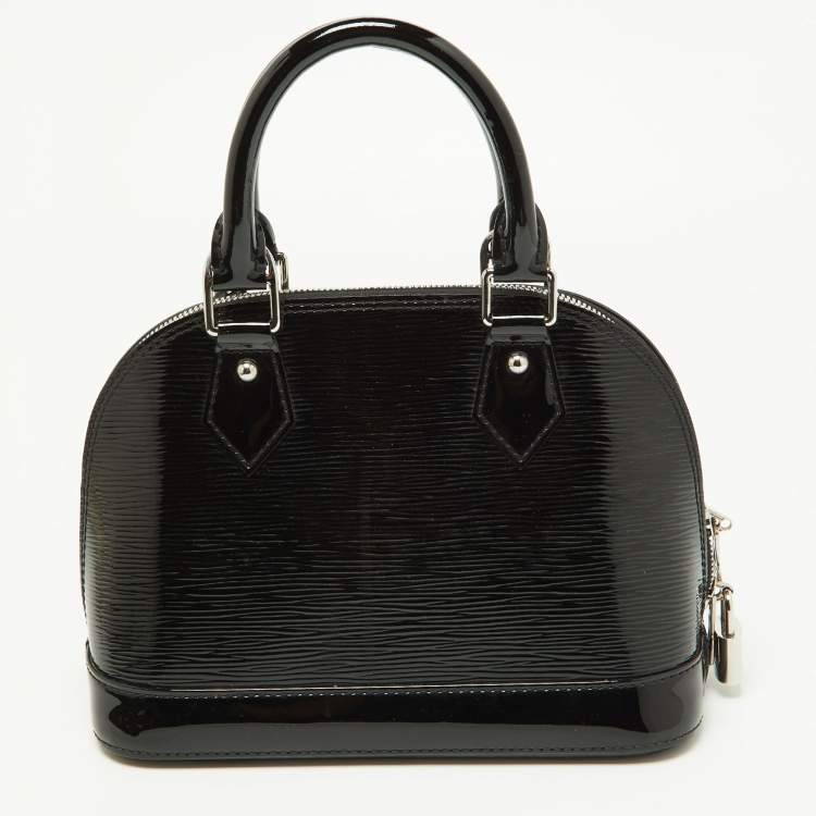 Pre Owned Louis Vuitton Black Electric Epi Leather Alma BB Bag