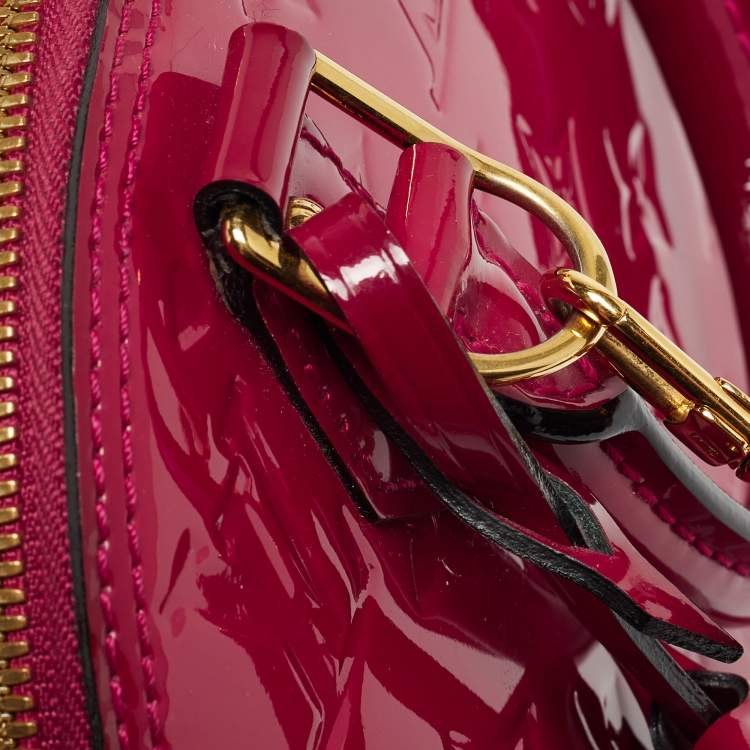 Pre Owned Louis Vuitton Indian Rose Monogram Vernis Alma BB Bag