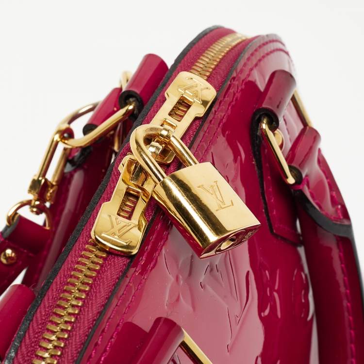 Pre Owned Louis Vuitton Indian Rose Monogram Vernis Alma BB Bag