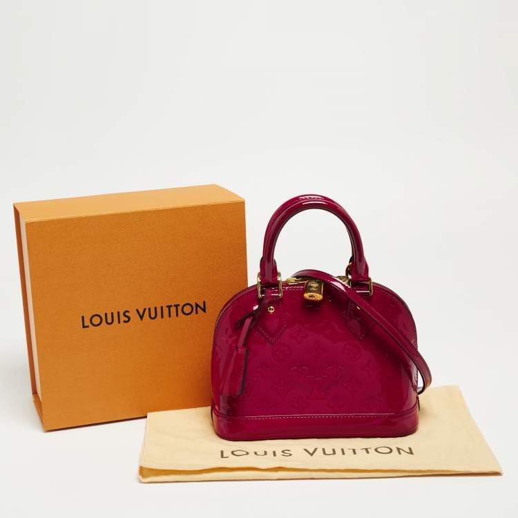 Pre Owned Louis Vuitton Indian Rose Monogram Vernis Alma BB Bag
