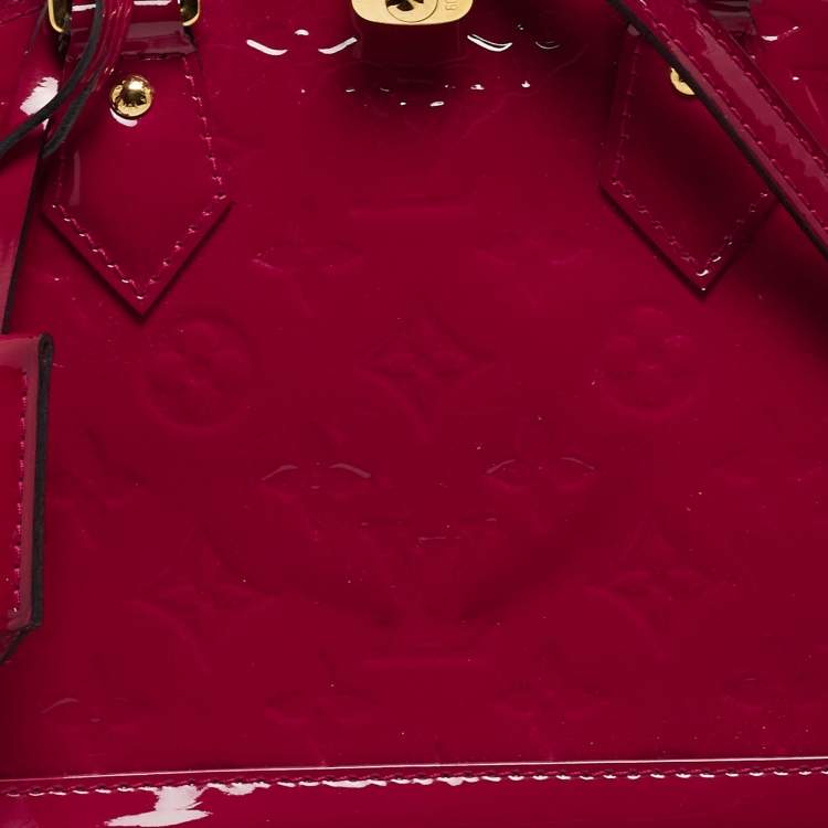 Pre Owned Louis Vuitton Indian Rose Monogram Vernis Alma BB Bag