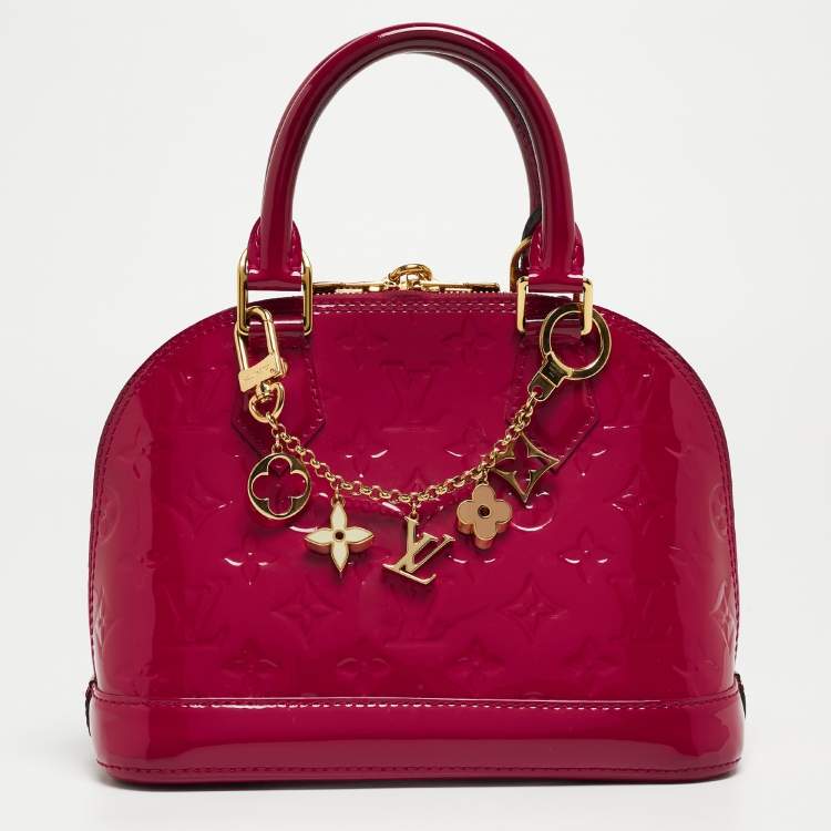 Pre Owned Louis Vuitton Indian Rose Monogram Vernis Alma BB Bag