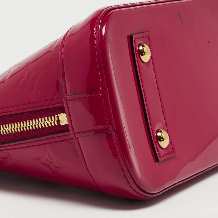 Pre Owned Louis Vuitton Indian Rose Monogram Vernis Alma BB Bag