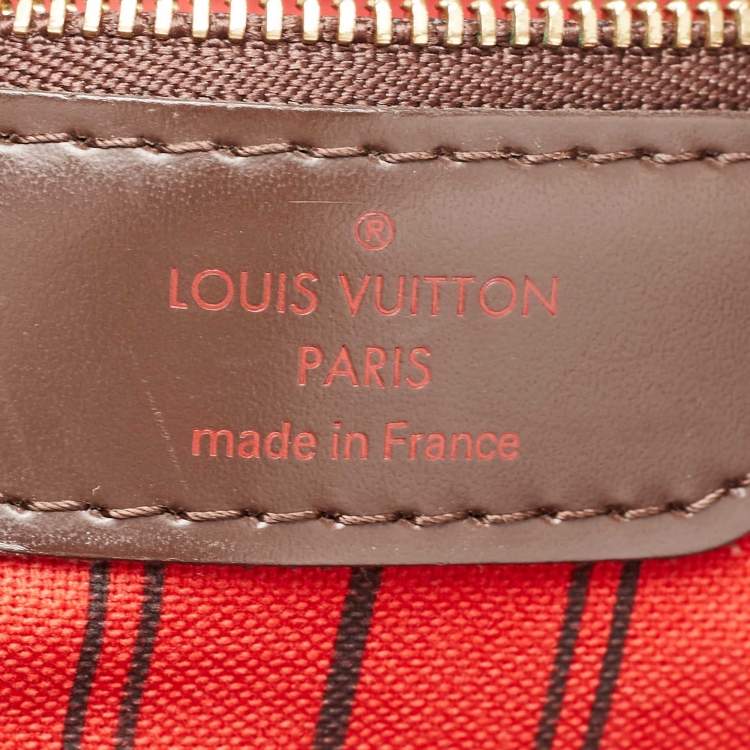 Pre Owned Louis Vuitton Damier Ebene Canvas Neverfull GM Bag