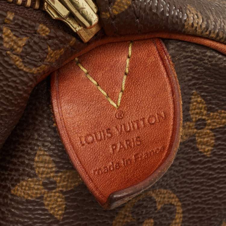 Pre Owned Louis Vuitton Monogram Canvas Speedy 35 Bag