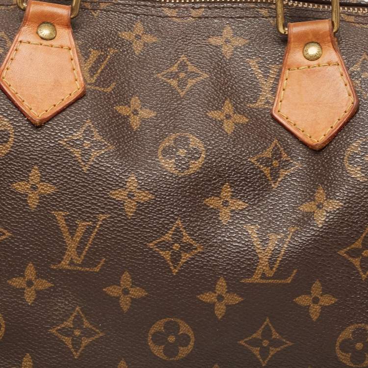 Pre Owned Louis Vuitton Monogram Canvas Speedy 35 Bag