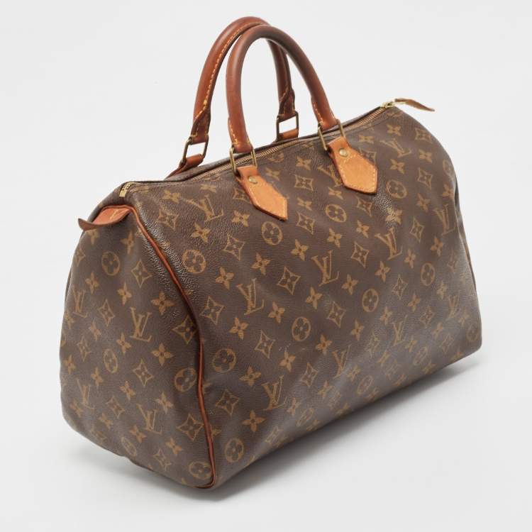 Pre Owned Louis Vuitton Monogram Canvas Speedy 35 Bag