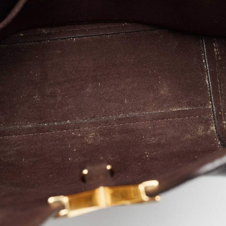 Pre Owned Louis Vuitton Black Monogram Canvas and Leather Kimono PM Bag