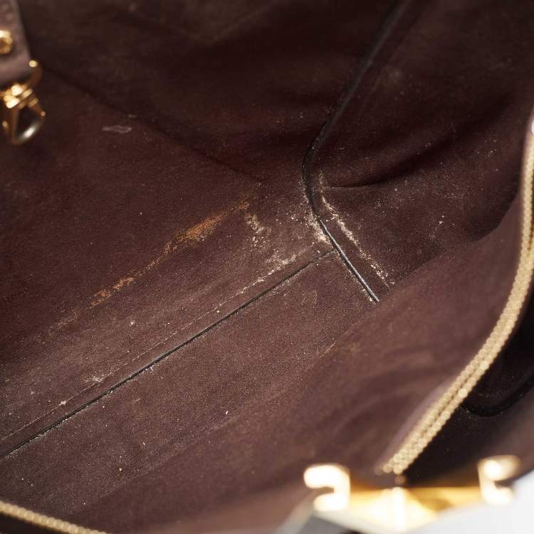 Pre Owned Louis Vuitton Black Monogram Canvas and Leather Kimono PM Bag