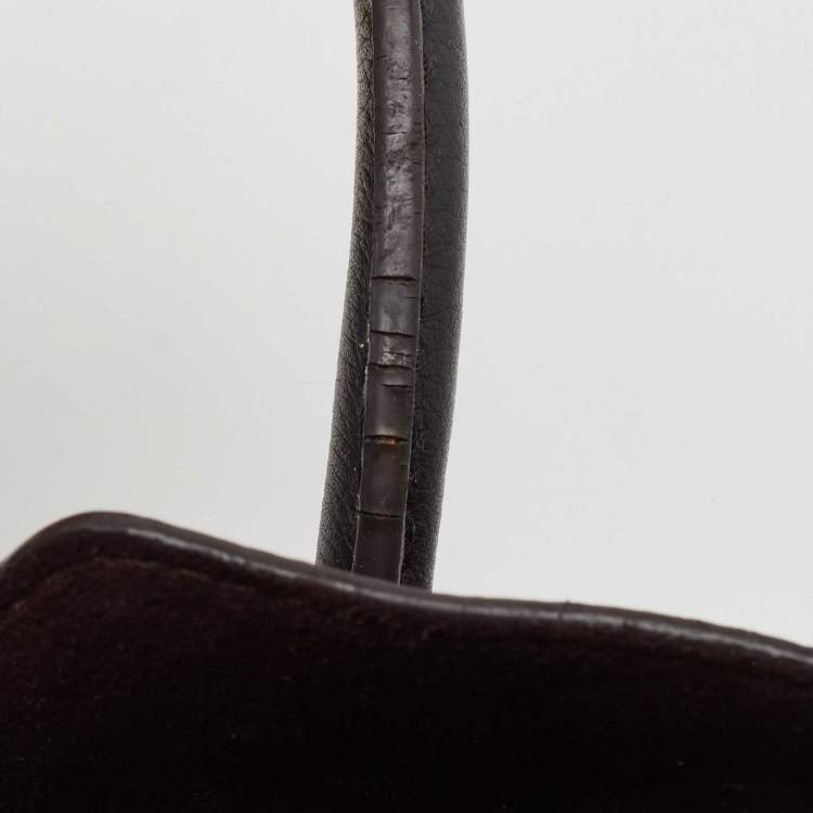 Pre Owned Louis Vuitton Black Monogram Canvas and Leather Kimono PM Bag