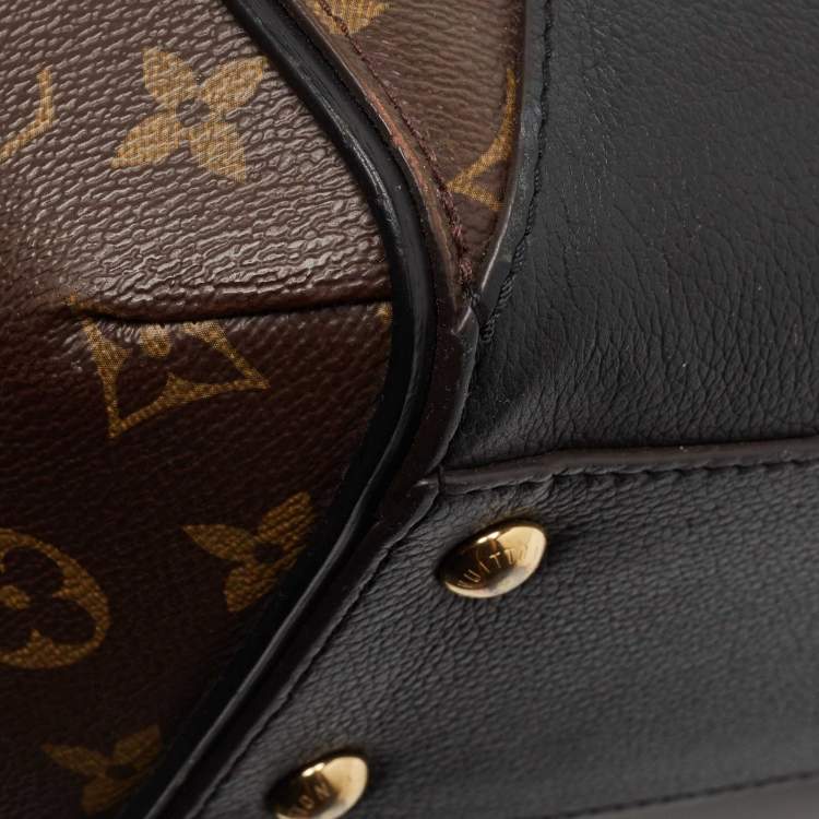 Pre Owned Louis Vuitton Black Monogram Canvas and Leather Kimono PM Bag