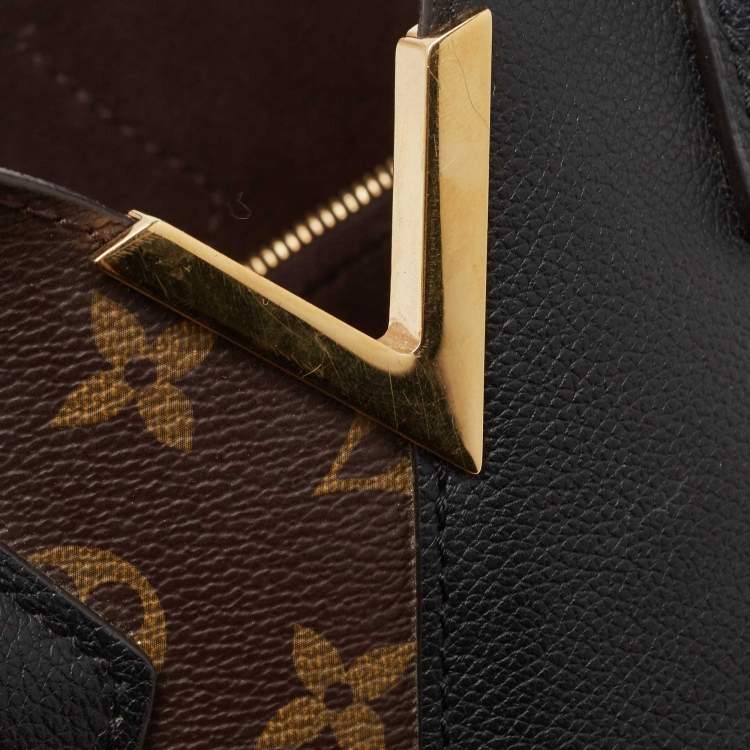 Pre Owned Louis Vuitton Black Monogram Canvas and Leather Kimono PM Bag