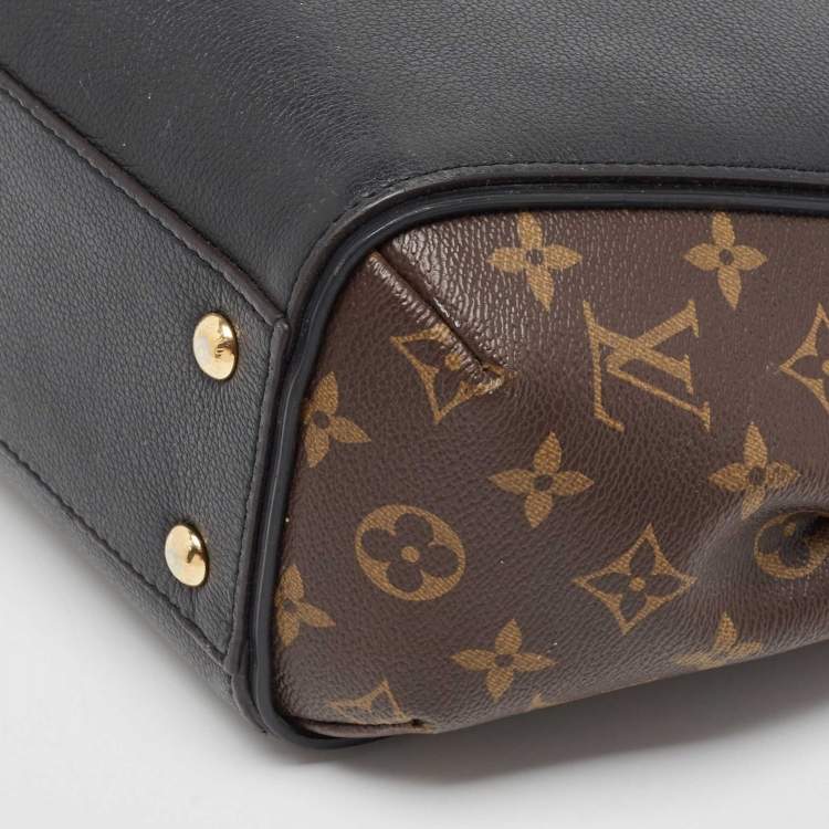 Pre Owned Louis Vuitton Black Monogram Canvas and Leather Kimono PM Bag