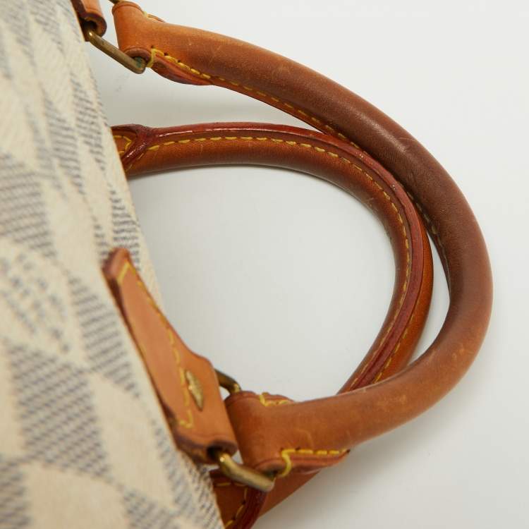 Pre Owned Louis Vuitton Damier Azur Canvas Speedy 35 Bag