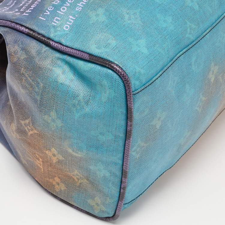 Pre Owned Louis Vuitton Multicolor Monogram Canvas Limited Edition Richard Prince Heartbreak Jokes Bag