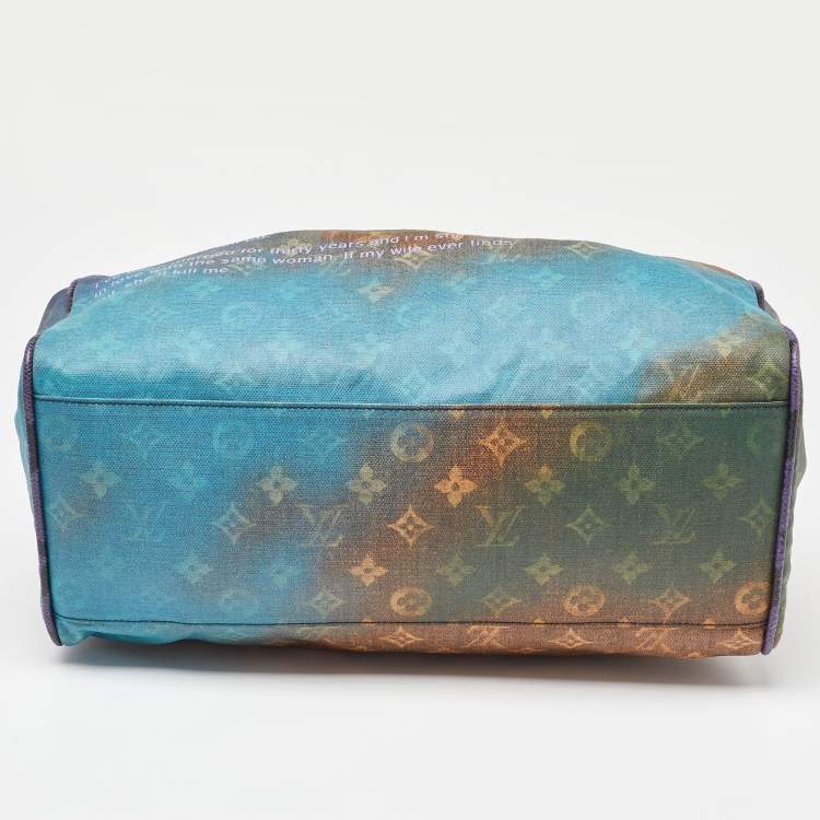 Pre Owned Louis Vuitton Multicolor Monogram Canvas Limited Edition Richard Prince Heartbreak Jokes Bag