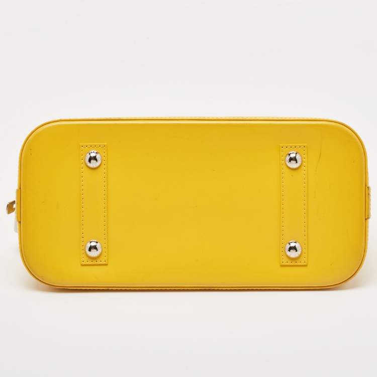 Pre Owned Louis Vuitton Tassil Yellow Epi Leather Alma PM