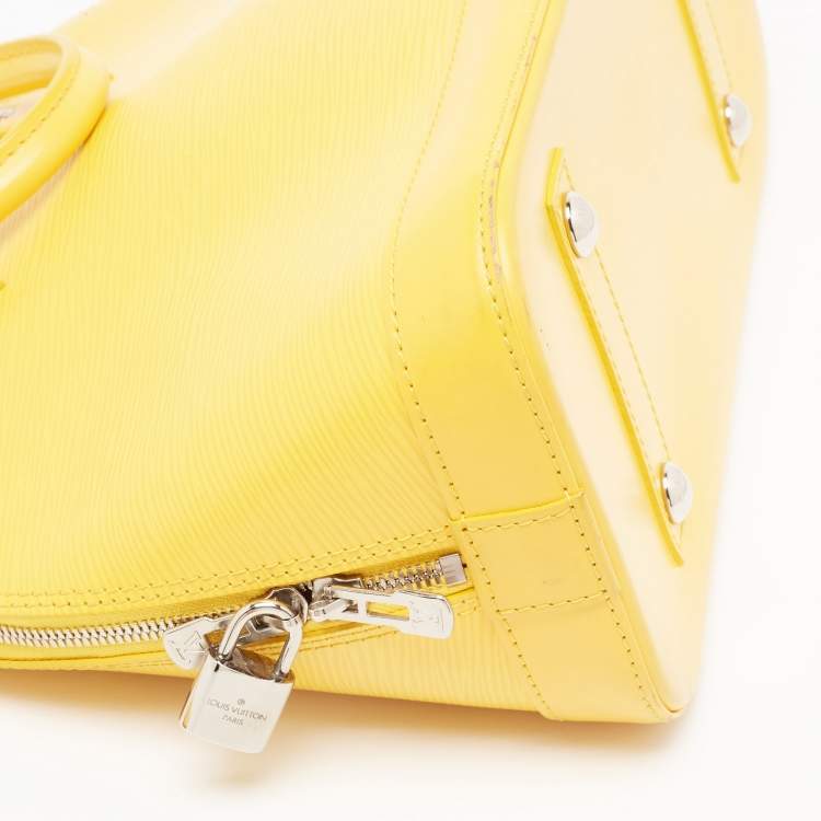 Pre Owned Louis Vuitton Tassil Yellow Epi Leather Alma PM