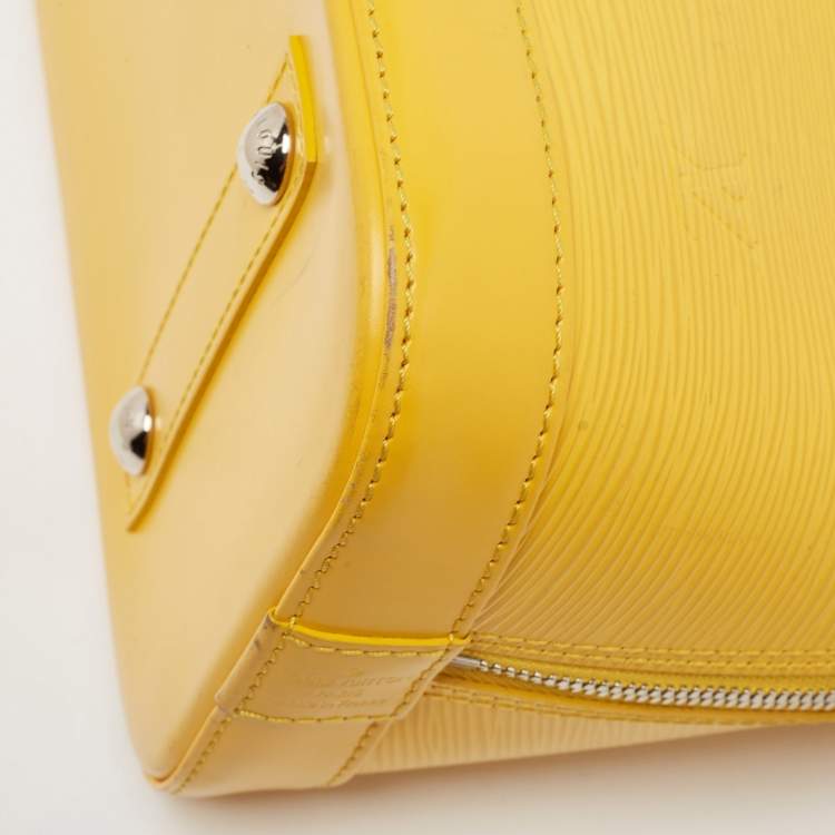 Pre Owned Louis Vuitton Tassil Yellow Epi Leather Alma PM
