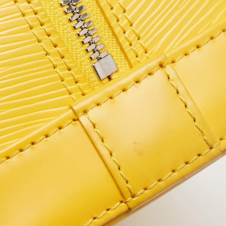 Pre Owned Louis Vuitton Tassil Yellow Epi Leather Alma PM