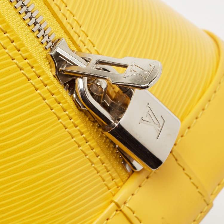 Pre Owned Louis Vuitton Tassil Yellow Epi Leather Alma PM